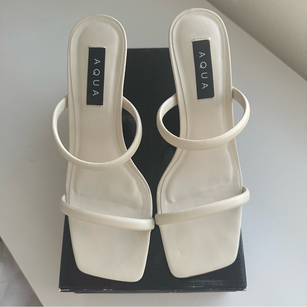Aqua 100% Bloomingdale’s Exclusive Leather Sandals